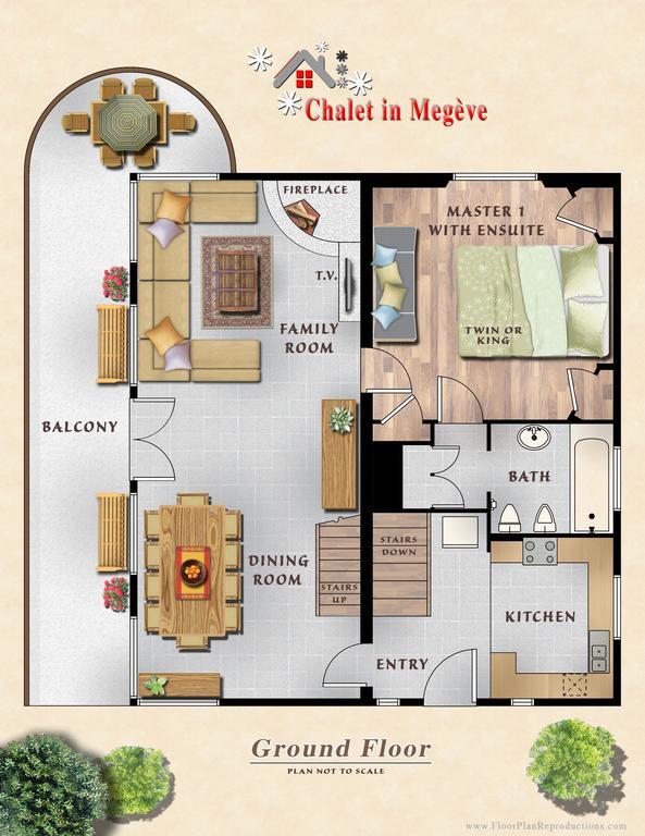 Chalet In Megeve Bed & Breakfast Room photo